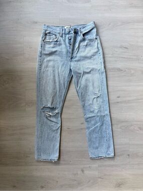 AGOLDE light wash ripped Jeans